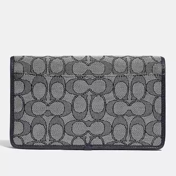 EUC COACH Hayden Foldover Crossbody Clutch in Signature Jacquard - Picture 3 of 16